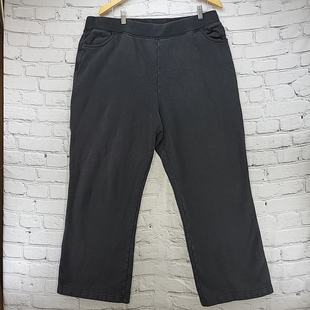 Duluth Trading Sweat Pants Womens XL Black Pull-On Thick Warm Lounge‎